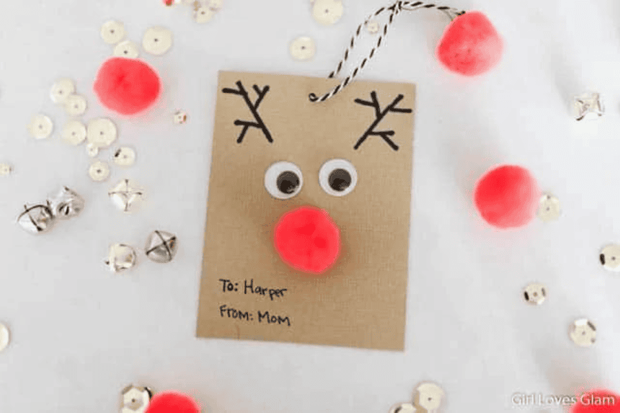 festive gift tags