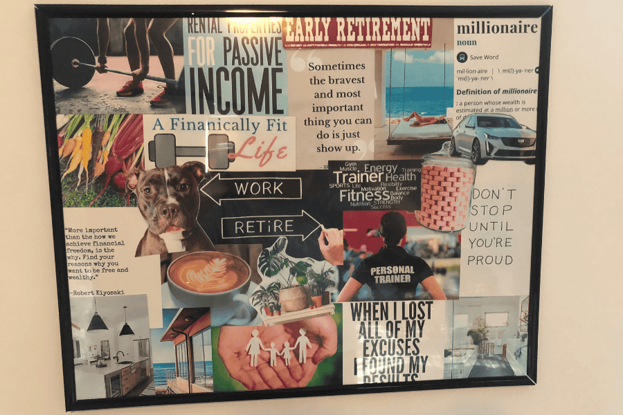 financially fit vision board